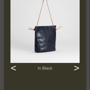 Elk Black Leather Crossbody Bag